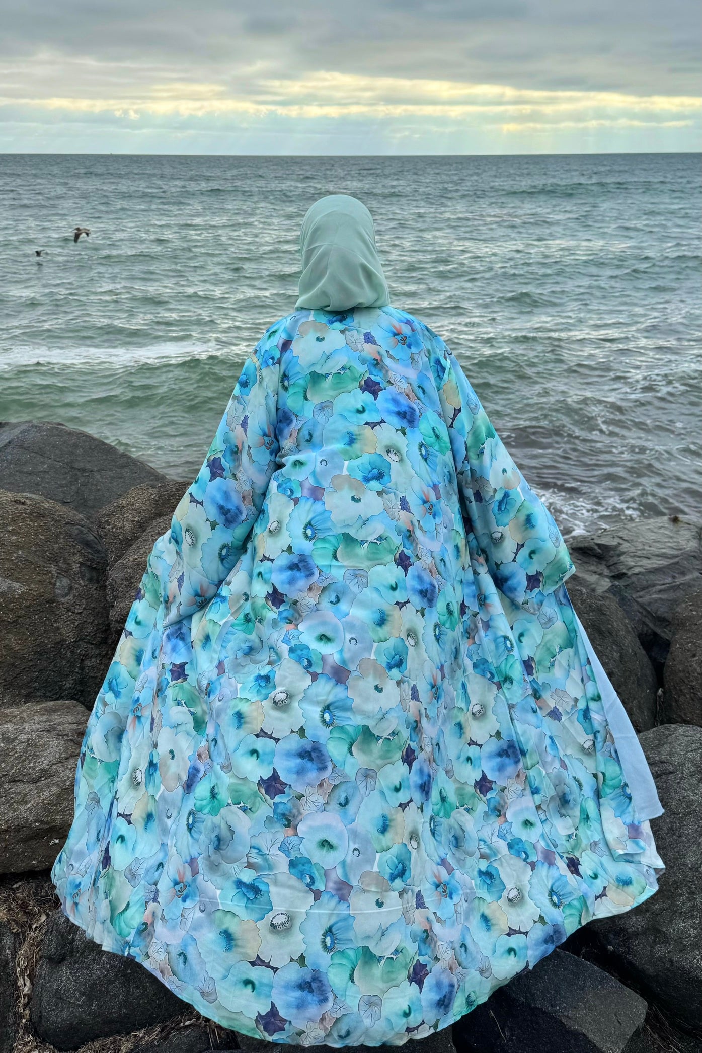Aqua Floral
